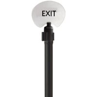 Aarco FOS-2 Oval Exit Stanchion Sign