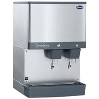 Follett 110CM-NI-L Symphony Plus Series 110 lb. Manual Fill Countertop Ice and Water Dispenser with Lever Dispensing