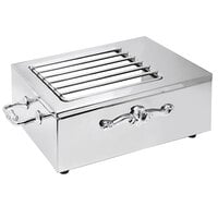 Eastern Tabletop 3265G-SS Stainless Steel Single Butane Stove Cover-Up with Grates