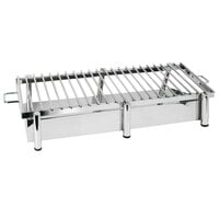 Eastern Tabletop 3259G Heavy Duty 38 inch x 16 inch Stainless Steel Grill Stand with Removable Grill Top