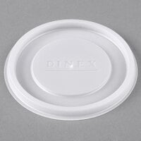 Dinex DX11988714 Translucent Disposable Lid for Carlisle 5512 Pebble Optic 12 oz. Tumbler and Cambro 950CP Tumblers - 1000/Case
