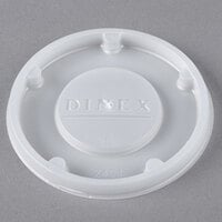 Dinex DX24019000 Translucent Disposable Lid for Carlisle 5505 Pebble Optic 5 oz. Tumbler, Cambro HT5CW Camwear Huntington 5 oz. Squat Tumbler, and GET 8805-1-CL Spektrum 5 oz. SAN Tumbler - 1500/Case