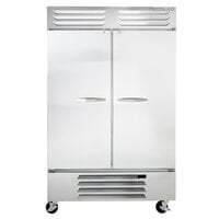 Beverage-Air RB49HC-1S 52 inch Vista Series Two Section Solid Door Reach-In Refrigerator - 46.15 Cu. Ft.