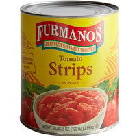 Furmano's #10 Can Tomato Strips / Fillets - 6/Case