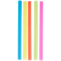 Choice 8 1/2 inch Colossal Neon Unwrapped Straw   - 500/Box