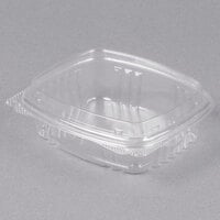 Genpak 8 oz. Clear Hinged Deli Container with High Dome Lid - 100/Pack
