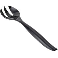 Visions 10 inch Black Disposable Plastic Serving Fork   - 6/Pack