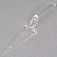 Visions 10" Clear Disposable Plastic Pie Server - 6/Pack