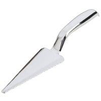 Silver Visions 10 inch Heavy Weight Silver Plastic Pie Server - 6/Pack