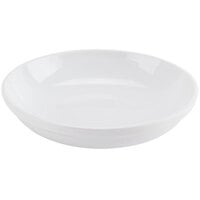CAC SAL-1 Clinton 25 oz. Super Bright White Rolled Edge Porcelain Salad Bowl - 24/Case