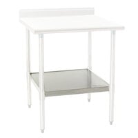 Eagle Group 2430GADJUS Adjustable Galvanized Work Table Undershelf for 24 inch x 30 inch Tables