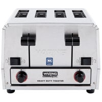 Waring WCT850RC Heavy Duty Switchable Bread and Bagel 4-Slice Commercial Toaster - 120V