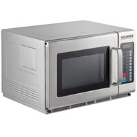 Solwave 1800W Stackable Commercial Microwave with Large 1.2 cu. ft. Interior and Push Button Controls - 208/240V