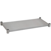 Eagle Group 2448SADJUS-18/3 Adjustable Stainless Steel Work Table Undershelf for 24 inch x 48 inch Tables