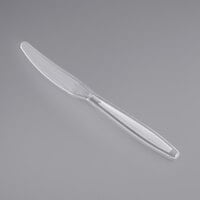Visions Clear Heavy Weight Plastic Knife - Case of 1000