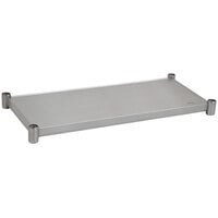 Eagle Group 2448SADJUS-18/4 Adjustable Stainless Steel Work Table Undershelf for 24" x 48" Tables