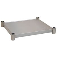 Eagle Group 2424SADJUS-18/3 Adjustable Stainless Steel Work Table Undershelf for 24 inch x 24 inch Tables