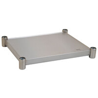 Eagle Group 2430SADJUS-18/3 Adjustable Stainless Steel Work Table Undershelf for 24 inch x 30 inch Tables