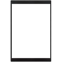 Menu Solutions K22G BLACK K22-Kent 11 inch x 17 inch Single Panel / Double-Sided Black Menu Board