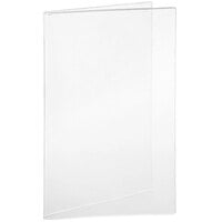 H. Risch, Inc. 7" x 11" Double Panel / Four View Clear Heat Sealed Menu Cover