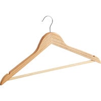 Winco Open Swivel Hook Maple Wood Hangers - 12/Pack