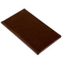 Menu Solutions HS873 5 inch x 9 inch Two-Tone Brown Guest Check Presenter