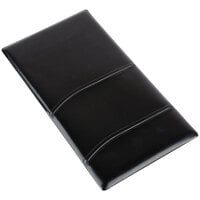 Menu Solutions CPSIN-10 5 inch x 9 inch Black Vinyl Single Panel Guest Check Presenter