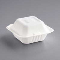 EcoChoice Compostable Sugarcane / Bagasse 5" x 5" x 3" Take-Out Container - 500/Case