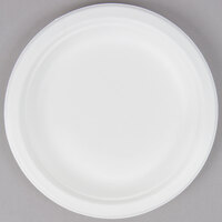 EcoChoice Compostable Sugarcane / Bagasse 6 inch Plate - 1000/Case