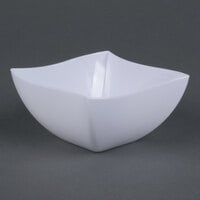 Fineline 180-WH Wavetrends / Tiny Temptations 8 oz. White Plastic Bowl - 80/Case