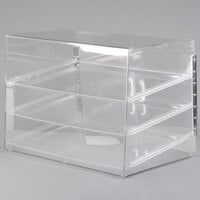 Cal-Mil 1202 Classic Three Tier Pastry Display Case with Rear Door - 27 inch x 20 inch x 20 inch