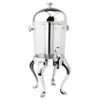 Eastern Tabletop 7552 Queen Anne 2 Gallon Stainless Steel Mid / Max Beverage Dispenser with Acrylic Container