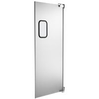 Curtron Service-Pro Series 20 Single Aluminum Swinging Traffic Door with 9 inch x 14 inch Window - 36 inch x 84 inch Door Opening
