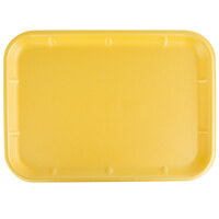 CKF 87942 (#10X14) Yellow Foam Meat Tray 14 inch x 10 inch x 3/4 inch - 100/Case