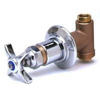 T&S 0RK2 Concealed Body Shut Off / Control Valve with Adjustable Wall Flange and Four Arm Handle