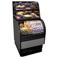 Structural Concepts Oasis COU2757R Refrigerated Dual Service Merchandiser Case 28 inch - Black 120V - 3.48 Cu. Ft.