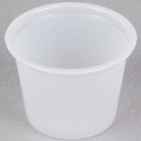 Solo P100N 1 oz. Translucent Polystyrene Souffle / Portion Cup - 2500/Case