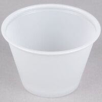 Solo P250N 2.5 oz. Translucent Polystyrene Souffle / Portion Cup - 2500/Case