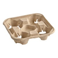 Choice Pulp Fiber 4 Cup Carrier - 300/Case