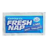 8" x 10" Extra Large Lemon Scented Moist Towelette / Wet Nap Hand Wipe - 500/Case