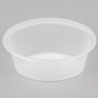 Newspring E1003 ELLIPSO 3 oz. Clear Oval Plastic Souffle / Portion Cup   - 100/Pack