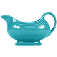 Fiesta® Dinnerware from Steelite International HL486107 Turquoise 18.5 oz. China Sauce / Gravy Boat - 4/Case