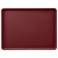 Cambro 1216D522 12 inch x 16 inch Burgundy Wine Dietary Tray - 12/Case