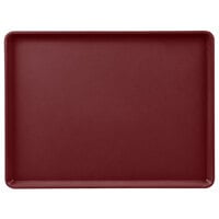 Cambro 1216D522 12" x 16" Burgundy Wine Dietary Tray - 12/Case