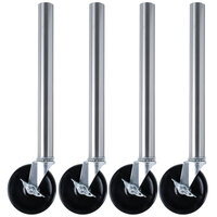Advance Tabco SU-25S 5" Food Table Stem Casters with Legs - 4/Set