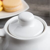 Tuxton BWT-10AL White China Teapot Lid - 12/Case