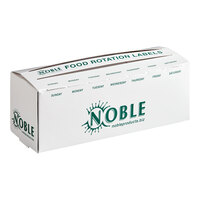 Noble 3/4" and 1" Day of the Week Label Dispenser Carton