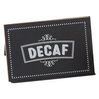 Cal-Mil 3047-2 Chalkboard Beverage Sign with Decaf Print - 3 inch x 2 inch x 2 inch