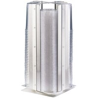 Cal-Mil 3393-55 Urban Stainless Steel 4-Section Revolving Cup and Lid Organizer