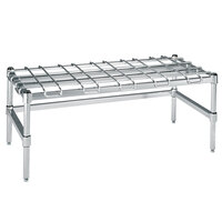 Metro HDP56C 24 inch x 60 inch x 16 1/4 inch Super Heavy Duty Chrome Dunnage Rack with Wire Mat - 2400 lb. Capacity